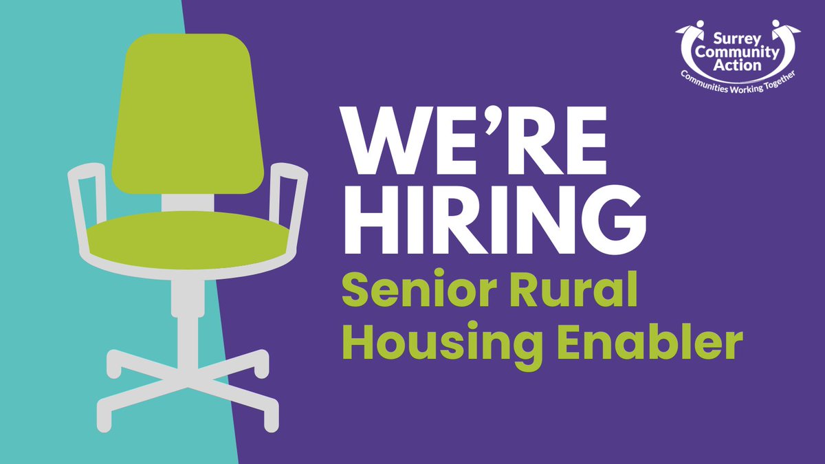 To realise our ambitions to provide the best possible support to Surrey’s #ruralhousing projects, we are looking for a Senior Rural Housing Enabler to join our friendly team. Visit the careers page on our website to find out more. #JobAlert #surreyjobs #vacancy #MondayMotivation
