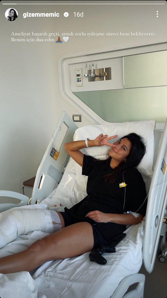 Ameliyatı atlattık şimdi sıra iyileşme sürecinde 💜 Gizem için bu önemli ay'da dua etmeyi unutmayalım 🙏🏻

[#GMFC &amp; #GizemMemiç]