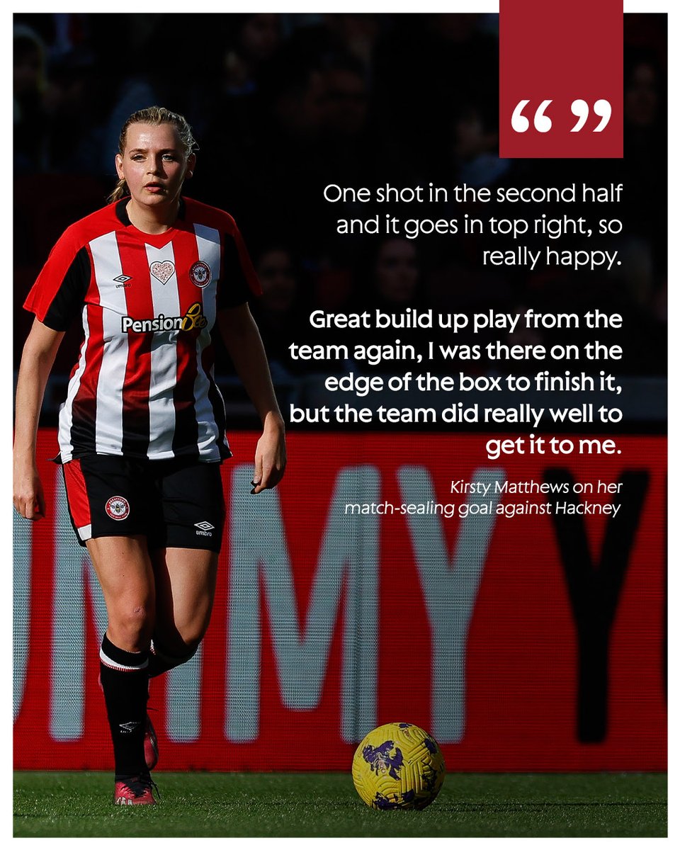 Kirsty Matthews spoke on her second-half goal following yesterday's win that secured an important three points for our first team 🙌 #BrentfordFCW | #BrentfordFC