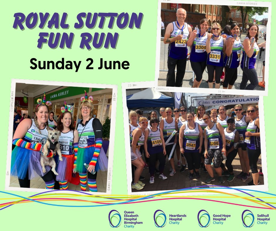 🏃‍♀️ Join us at this year's Royal Sutton Fun Run and fundraise for the ward or department of your choice at your local hospital. 🚨 Online registration closes 1 week today on Monday 15th April. Sign up now and run for your local hospital Charity ➡ royalsuttonfunrun.org