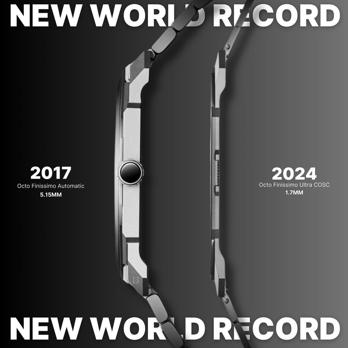 NEW WORLD RECORD 🔥 

World's thinnest watch - Octo Finissimo Ultra COSC 1.7MM

Do you think we will ever see this beaten?