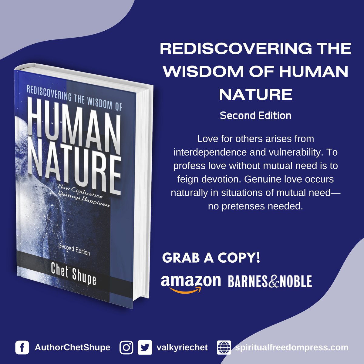 valkyriechet's tweet photo. Is love all about needing someone?  Chet Shupe challenges the idea of love in his book, saying true connection comes from interdependence and vulnerability. What do you think?

Grab a copy today! 
Amazon: https://t.co/o3yetVm058 
Barnes&amp;Noble: https://t.co/Y67cZ0V8tO https://t.co/0BNhkFBVcI