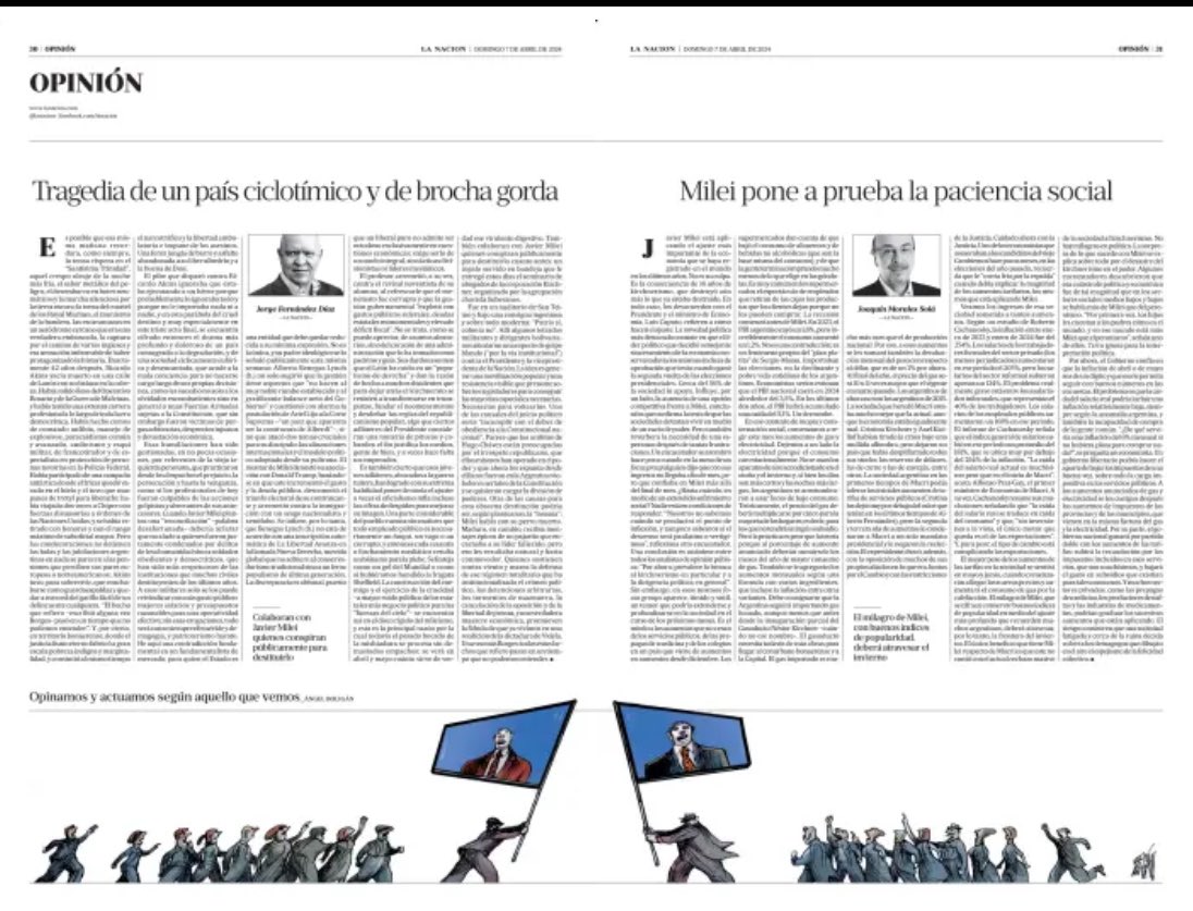 -BANDERAS Opinamos y actuamos según aquello (el canal) que vemos. @LANACION #opinion #Seguidores #television #canal #Debate