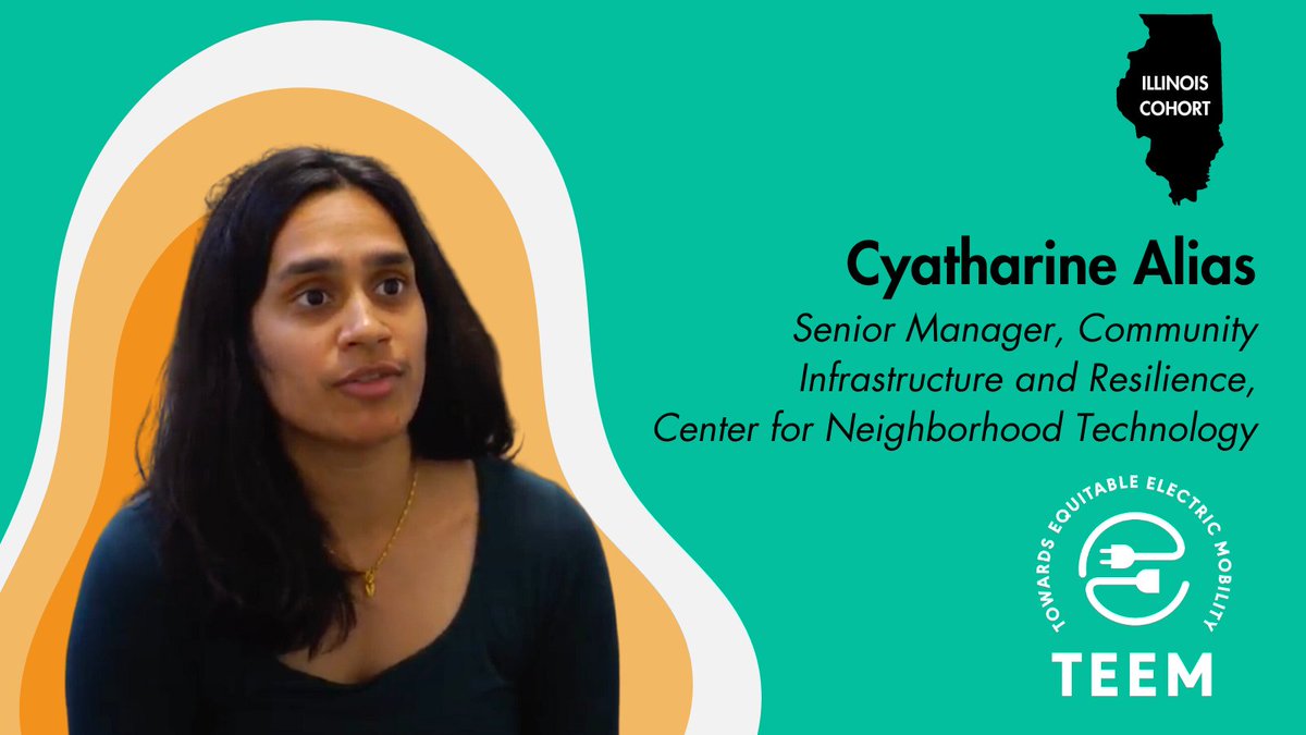 Cyatharine Alias, Senior Manager @CNT_tweets, voices that 'TEEM has been supportive because it helps us feel more confident about being in electrification and climate spaces.' Learn more about TEEM: bit.ly/3uFHlSC #MobilityEquity #EnvironmentalJustice