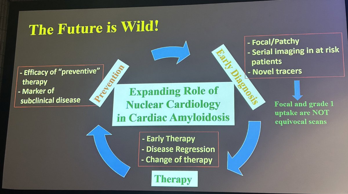 Prof. Malhotra @NotNoninvasive on exciting new developments in the field of Cardiac Amyloidosis @MyASNC 
#ACC24 #ACCImgaging #CVImaging

🫀CA is a spectrum of diseases 
🫀hybrid imaging can detect early disease 
🫀monitoring of disease regression
🫀pan-amyloid imaging