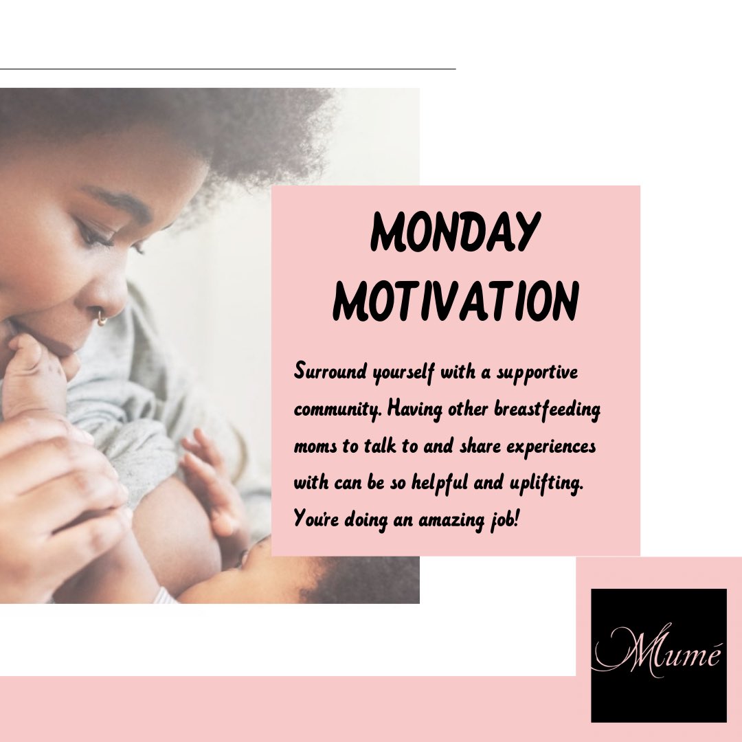 M O N D A Y • M O T I V A T I O N 

Find a support system, a community! If you’re interested in a list of nursing mother support groups, drop a comment below or send us a message! 

#babyshower #baby #mother #motherhood #natural #black #blackmoms