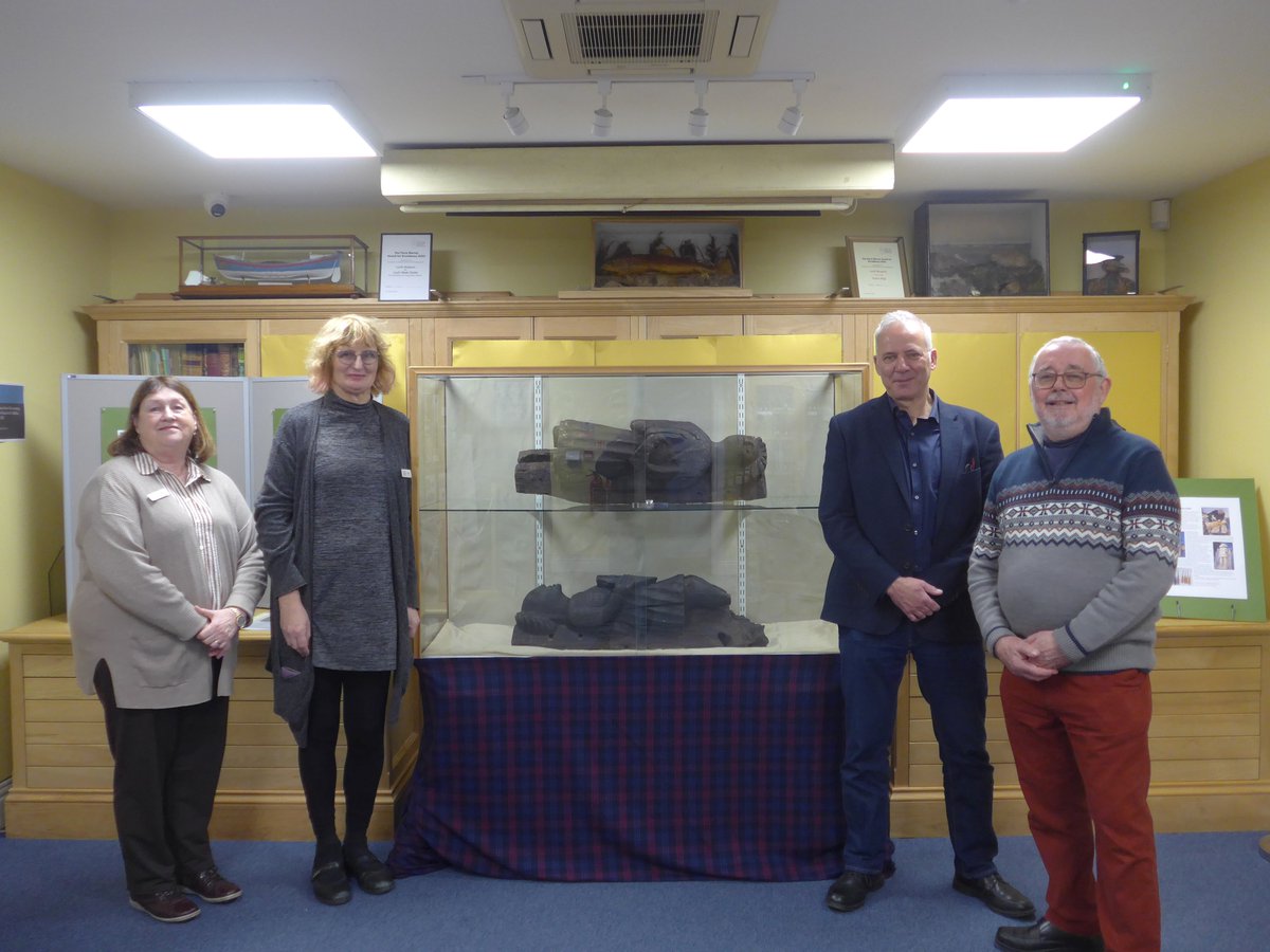 Last Friday, lecturer Henning was delighted to represent the department at the opening of an exhibition at <a href="/LouthMuseum/">Louth Museum</a>. The exhibition showcases two recently conserved roof angels from St Edith's church in Grimoldby. The angels (of which there are 9 in total) date from the 1/2
