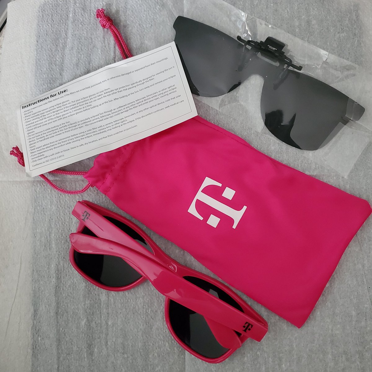 Thank you @TMobile for 'Totality' cool #Sunglasses that came with #eCLIPSe add-ons. I am not in the region to use them but I'll treasure them forever!!

#Tmobile

#TMobileTuesday

#WeGetThanked
