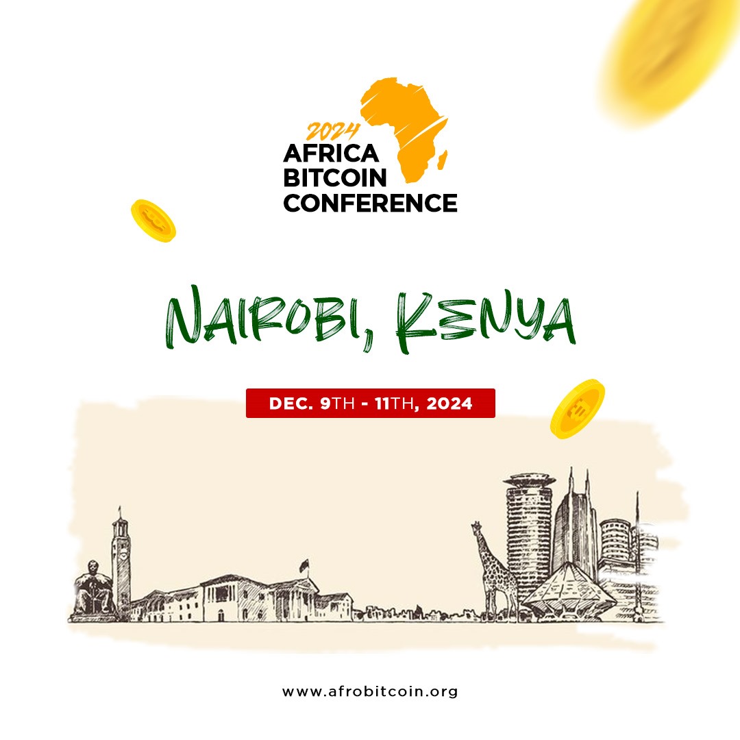 We are thrilled to announce the highly anticipated third edition of Africa #Bitcoin  Conference, scheduled to take place from the 5th to 7th of December 2024,  in Nairobi, Kenya.