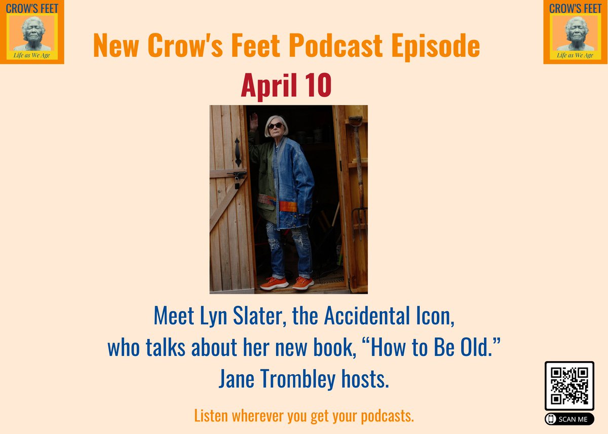 #aging #podcast #howtobeold NOW LIVE!!!! Listen here: bit.ly/4a48ygA