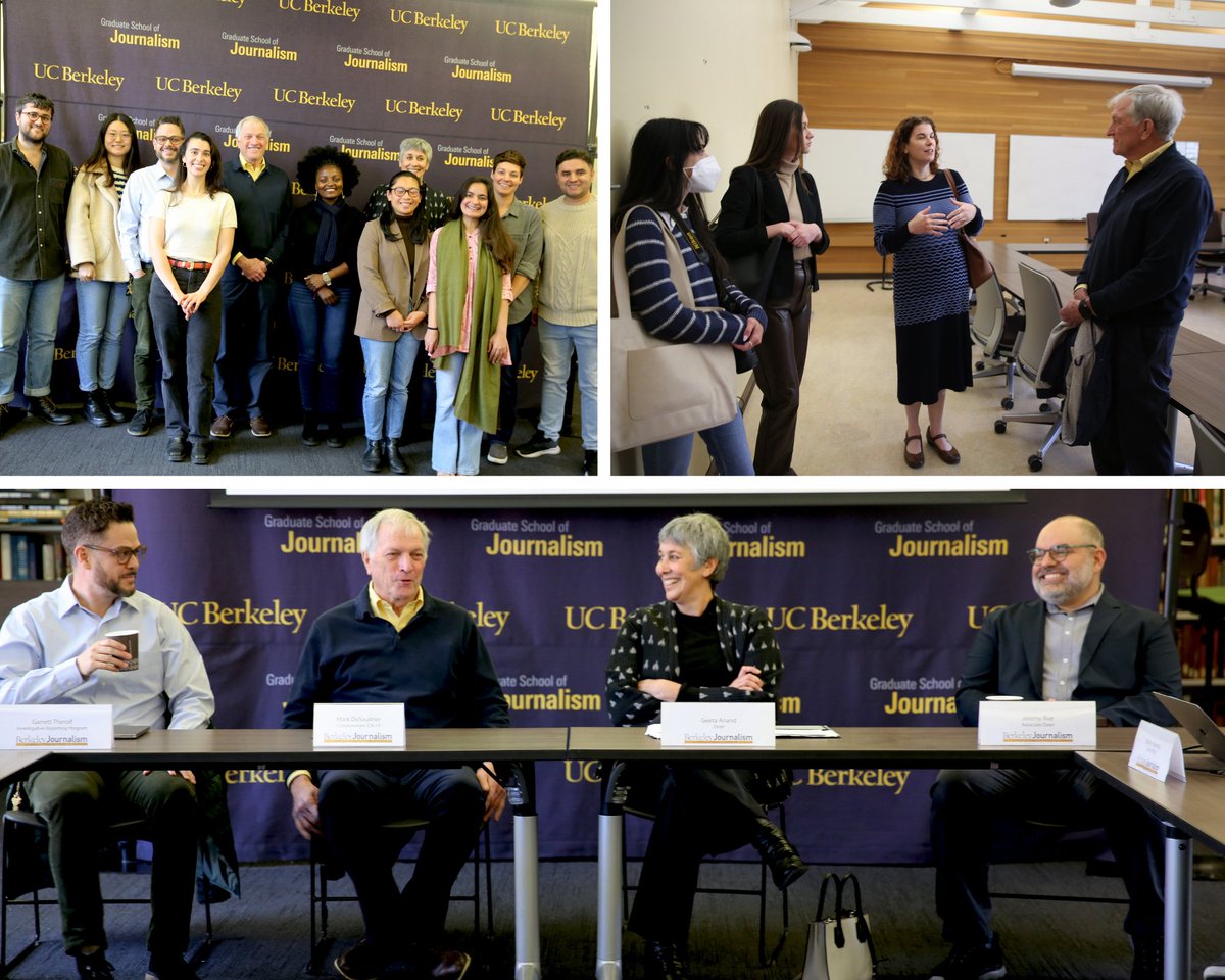 Thank you, Congressman @MarkDeSaulnier for coming to @UCBerkeley Journalism to talk with us about the importance of local #journalism and the challenges in our field. We appreciate you!