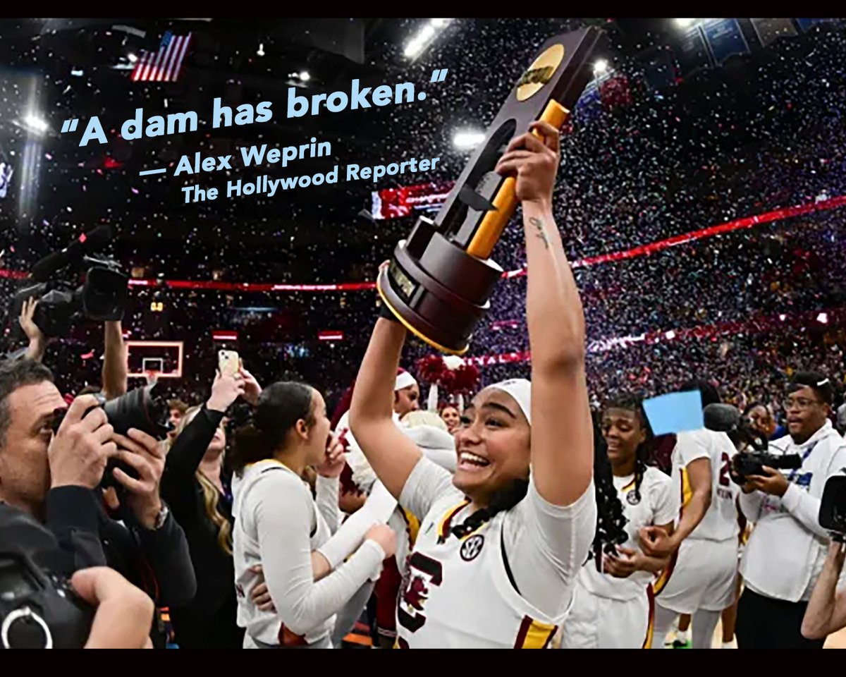 Sunday's NCAA final may have delivered the biggest numbers for any women’s sporting event ever. And not all that far from ANY sporting event ever. About time. #AlexWeprin has a great article in #THR 'Women’s Sports’ TV Rights Boom May Have Finally Arrived' loom.ly/HIZsv9k