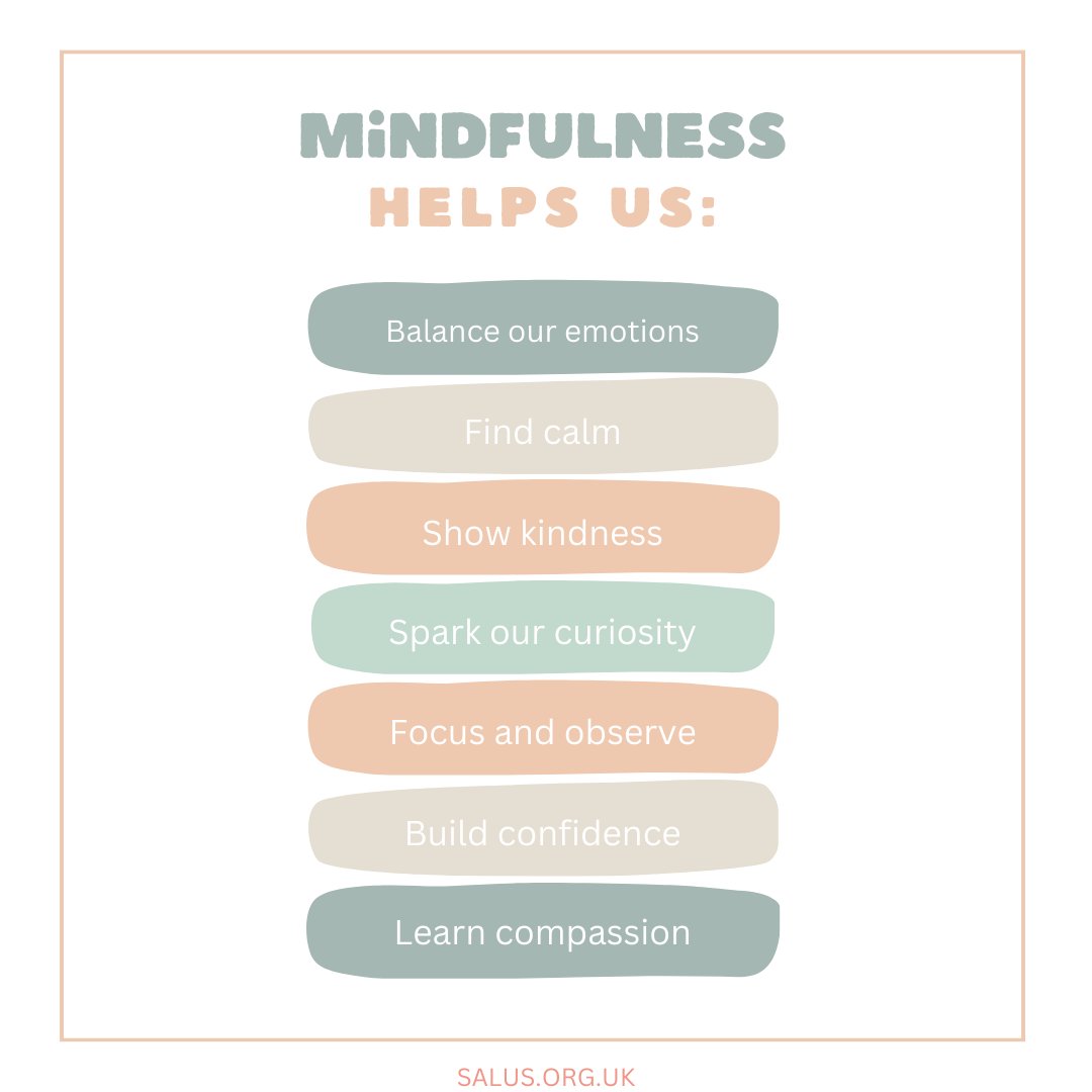 Mindfulness is about being fully present and aware of our thoughts, feelings, and surroundings, offering benefits like reduced stress, improved focus, and greater emotional resilience. We will post more mindfulness content this month with some exercises and affirmations to try.