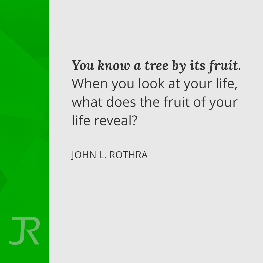 You know a tree by its fruit. When you look at your life, what does the fruit of your life reveal?
#qotd #christianquote #devotional #theology #christianlife