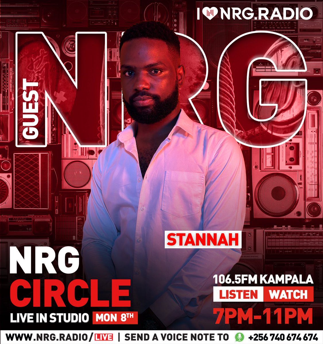 It’s new music Monday!! Going live on air from 7pm - 11pm with @zamn_zion & @forever_etania 🥳🥳 Tune in to 106.5 @NRGRadioUganda and catchup a vibe 🔥🔥 Special guest tonight is Stannah #NRGCircleUG #NRGRadioUG