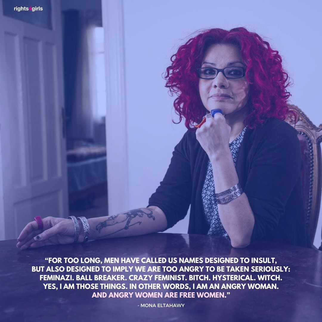 Entering this week with all the confidence & strength of feminist powerhouse @monaeltahawy.