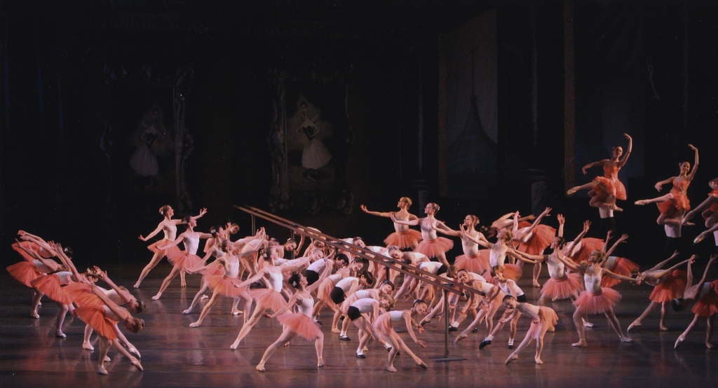 Christopher Wheeldon's Scènes de Ballet depicts young dancers studying their 'reflections' across a stage ingeniously bisected by a barre. Catch Scènes de Ballet on the All Stravinsky program this spring: nycballet.com/stravinsky as well as our Sensory Friendly program on May 19.