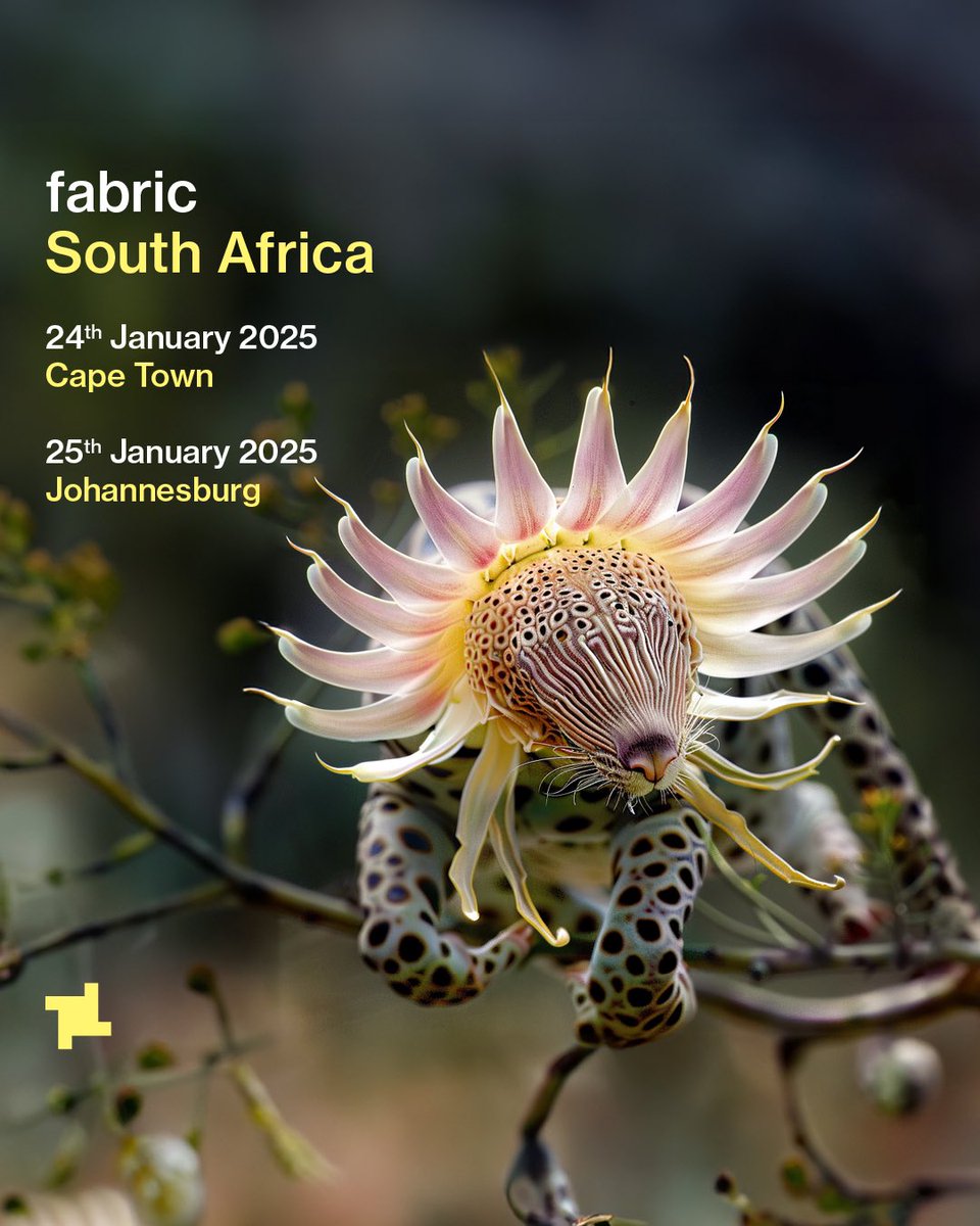 fabric is coming to South Africa in January 2025. We will be touching down in the Mother City and Johannesburg with local DJs and some very special guests. Save the date. . #fabric #fabriclondon #southafrica