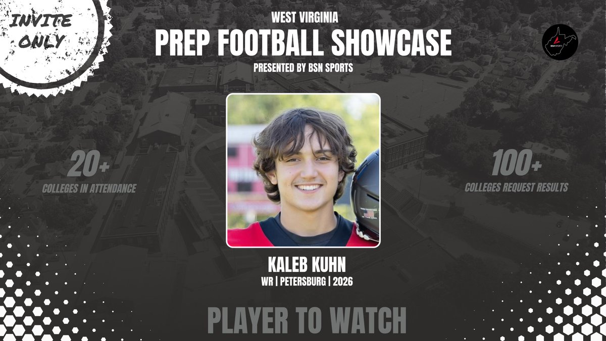 2024 WV Prep Football Showcase Player to Watch: Kaleb Kuhn WR | Petersburg (Invite Only - Top WV Players) #wvprepfb