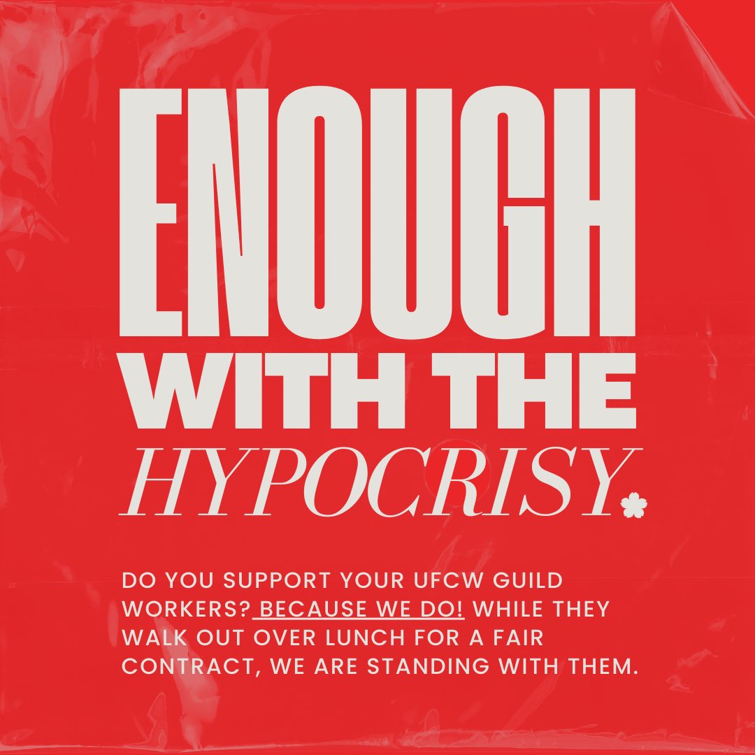 We stand with our @UFCWGuild Siblings at #UFCW who walked out over lunch today to protest their employer’s refusal to give them fair and equitable wages, telework policies, and more. Shouldn’t a union be a model employer? #UFCWLunchOut