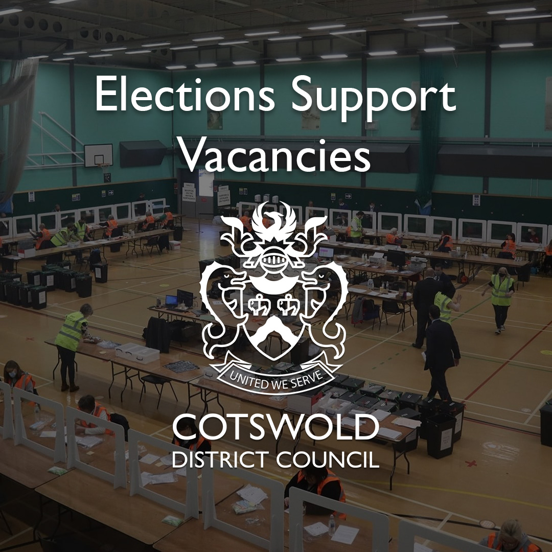 We're recruiting for the upcoming elections in May.🗳️ And we need YOU!💥 We're recruiting for the following roles: ➡️Presiding Officer ➡️Polling Clerk ➡️Postal Vote Issuer and Postal Vote Receipt ➡️Verification and Count Assistant More information👉 cotswold.gov.uk/electionsvacan…