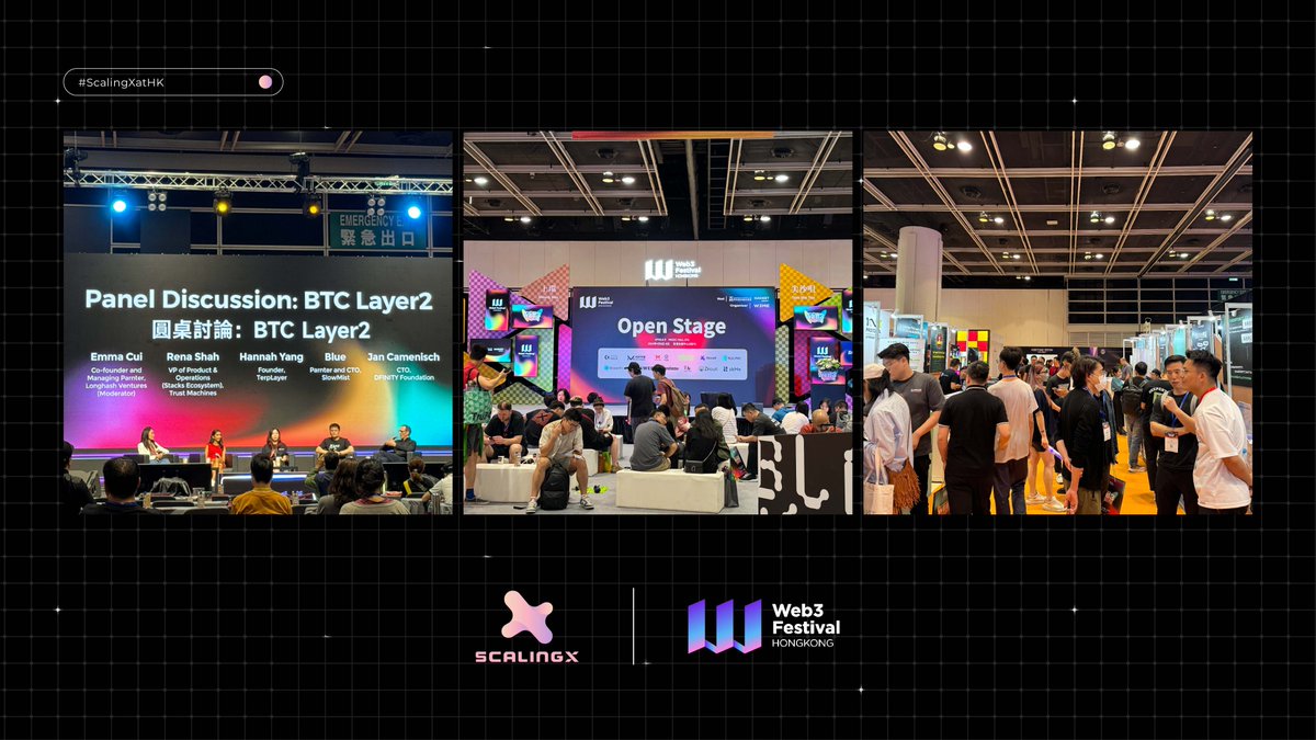 #ScalingXatHK Thrilled by the vibrant energy at #HKWeb3Festival 2024 🇭🇰 The fervor for #Web3 innovation in HK is electrifying & we're bullish af 🐂 Big thanks to everyone who engaged with us! See you at @hack_summit tomorrow or until next time! 👋🏻