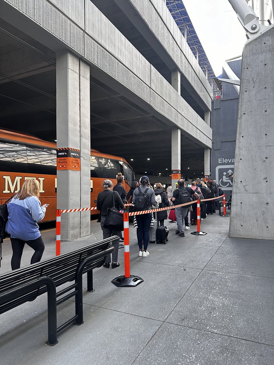 MARTA riders are now using shuttles to commute between College Park Station and @ATLairport, and vice versa. To learn more about Airport Station's temporary closure (April 8 - May 19), please visit: itsmarta.com/airport-statio…