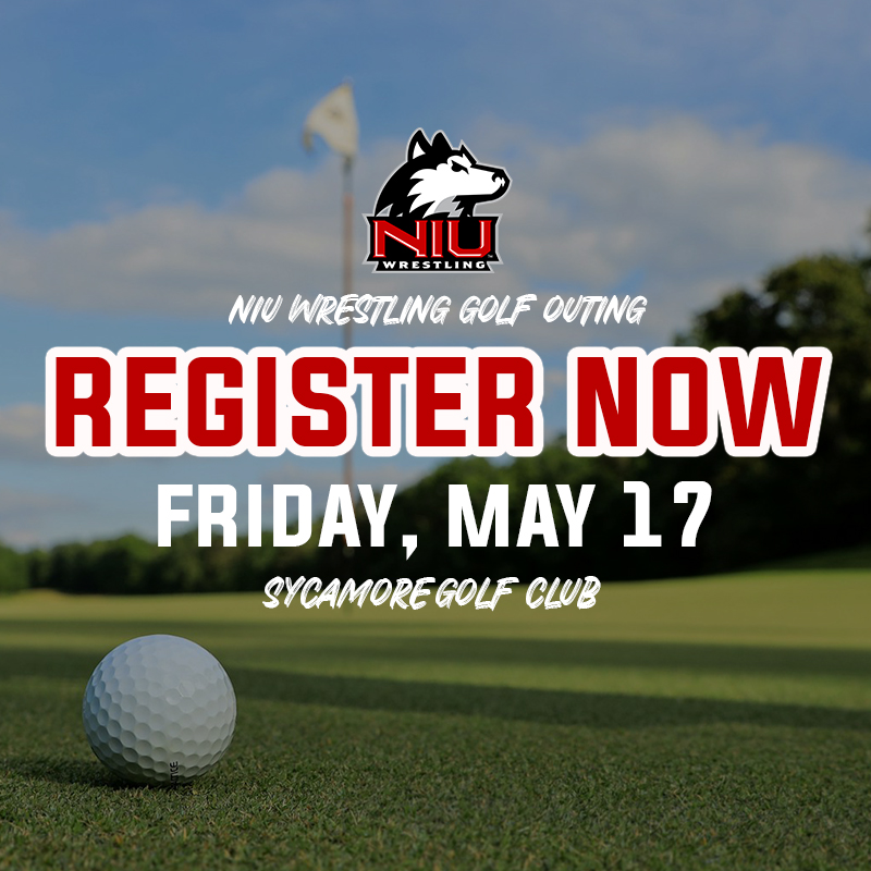We're trading mats for the greens! ⛳️ Registration is available for our 2024 NIU Wrestling Golf Outing on Friday, May 17 at the Sycamore Golf Club! Register now: bit.ly/3VLAdzd