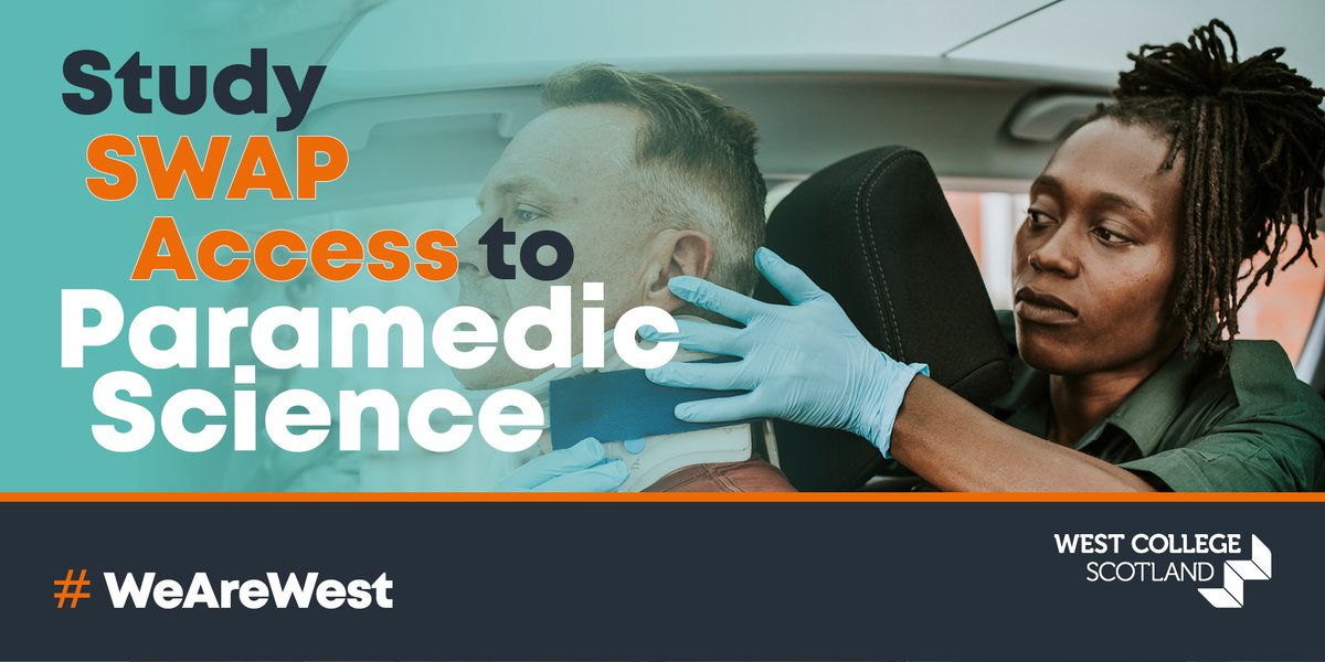 Interested in a career as a Paramedic? 🚑 SWAP Access to Paramedic Science & Healthcare Course starting this August!🩺 #WeAreWest Designed for adult returners, learn about care values, first aid, mental health, human development, biology and chemistry➡️ ow.ly/Sqqk50RaqNc.