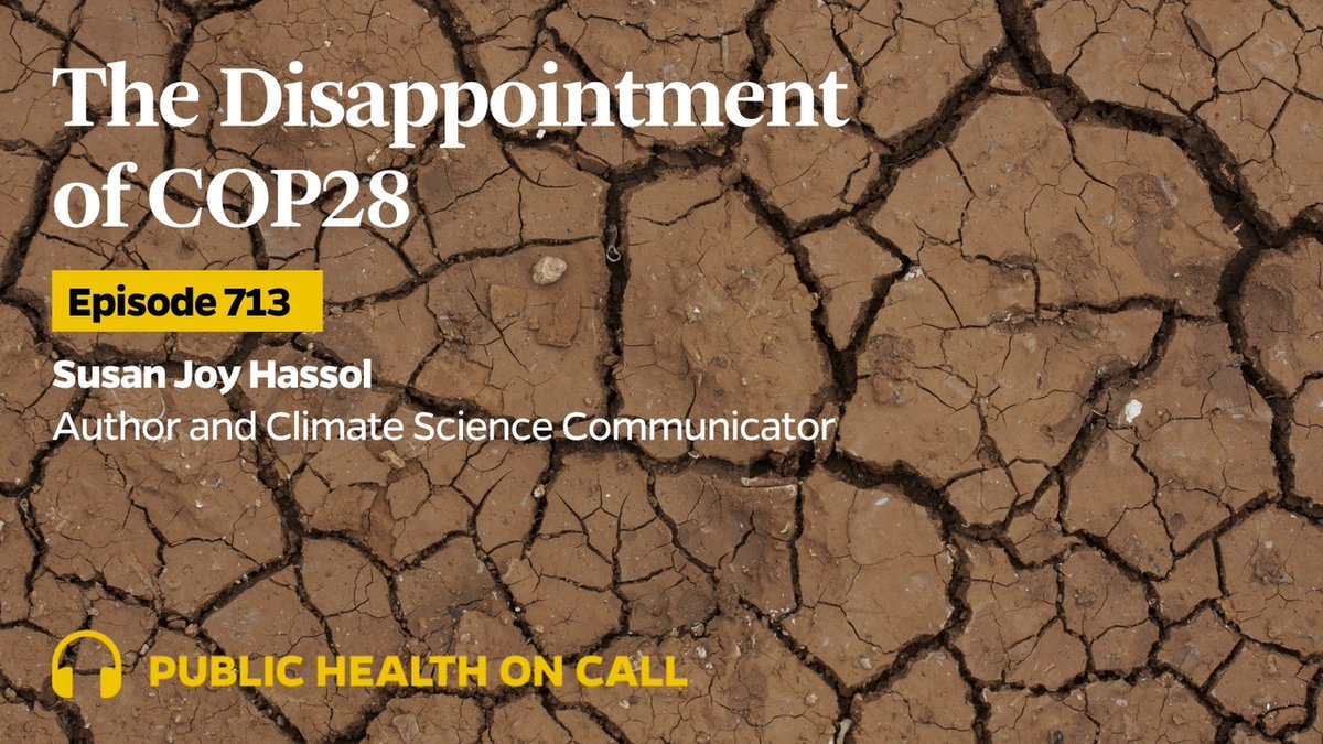 🌎 ICYMI, CCP's @sdesmon recently talked to author and climate change communicator @ClimateComms about the 'minefield' of the growing climate crisis & the need for swift and decisive action to effectively address it. 🎧 Listen to the @PublicHealthPod ep: bit.ly/4bj176H