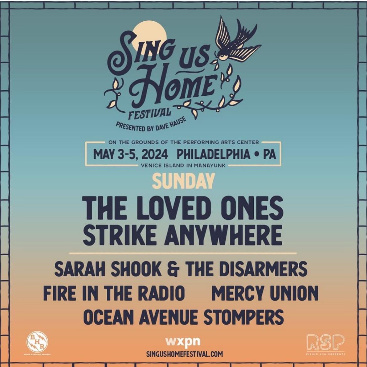 25 days until the @singushomefest! Tickets & Info singushomefestival.com “Let's lose these winter blues and we'll stumble home!”