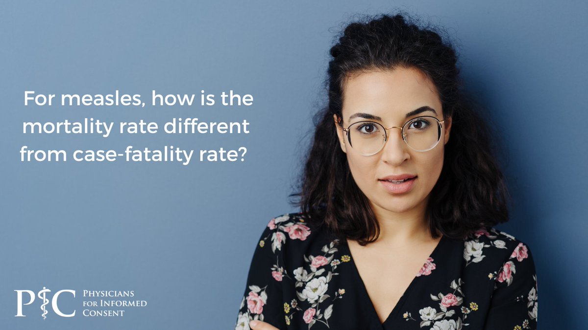 Q: For #measles, how is mortality rate different from case-fatality rate? A: Mortality rate refers to the entire population regardless of whether they contracted the disease. Case-fatality pertains to those who contracted it. #protectyourkids More 👉 picdata.org/measles-faq