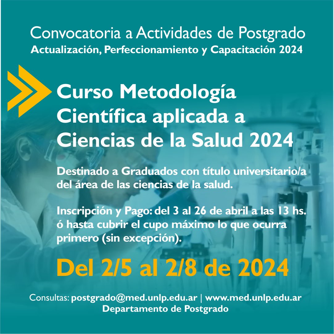 CienciasMédicas UNLP (@fcm_unlp) on Twitter photo 