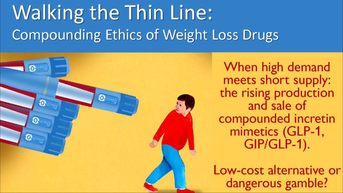 TODAY at noon Dr. Gina Moore will weigh in on a panel discussion moderated by our own Michael DiStefano, PhD, MBE for 'Walking the Thin Line: Compounding Ethics of Weight Loss Drugs.' Register now bit.ly/4cL2EmT to save your spot!