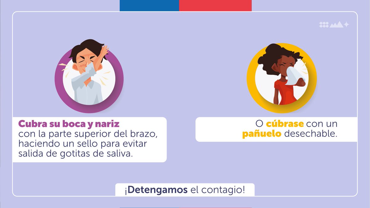 ministeriosalud's tweet image. 🤧Si presentas síntomas de enfermedades respiratorias como tos o estornudos, cúbrete de la forma correcta y evita contagiar a tus cercanos. 

¡Preparémonos para el invierno!

#DetengamosElContagio