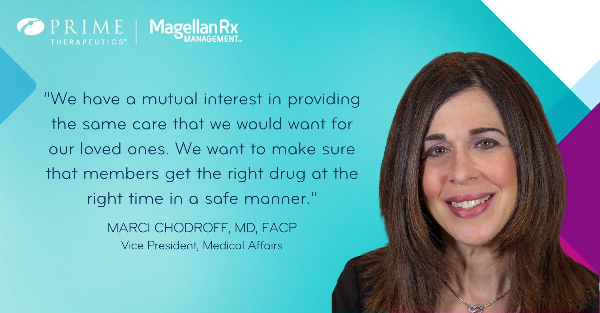 Marci J Chodroff, MD, FACP talks to @MHExecutive about specialty drugs, working at Prime, and vertical integration. You can read the full conversation starting on page 9 here: bit.ly/3xl0EBI