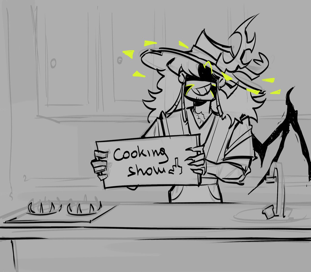_Confu3ed_'s tweet photo. "Okay, let's get started. Good evening, stupid mortals, and welcome to our cooking show!"
#phighting https://t.co/TyqfODvmGt