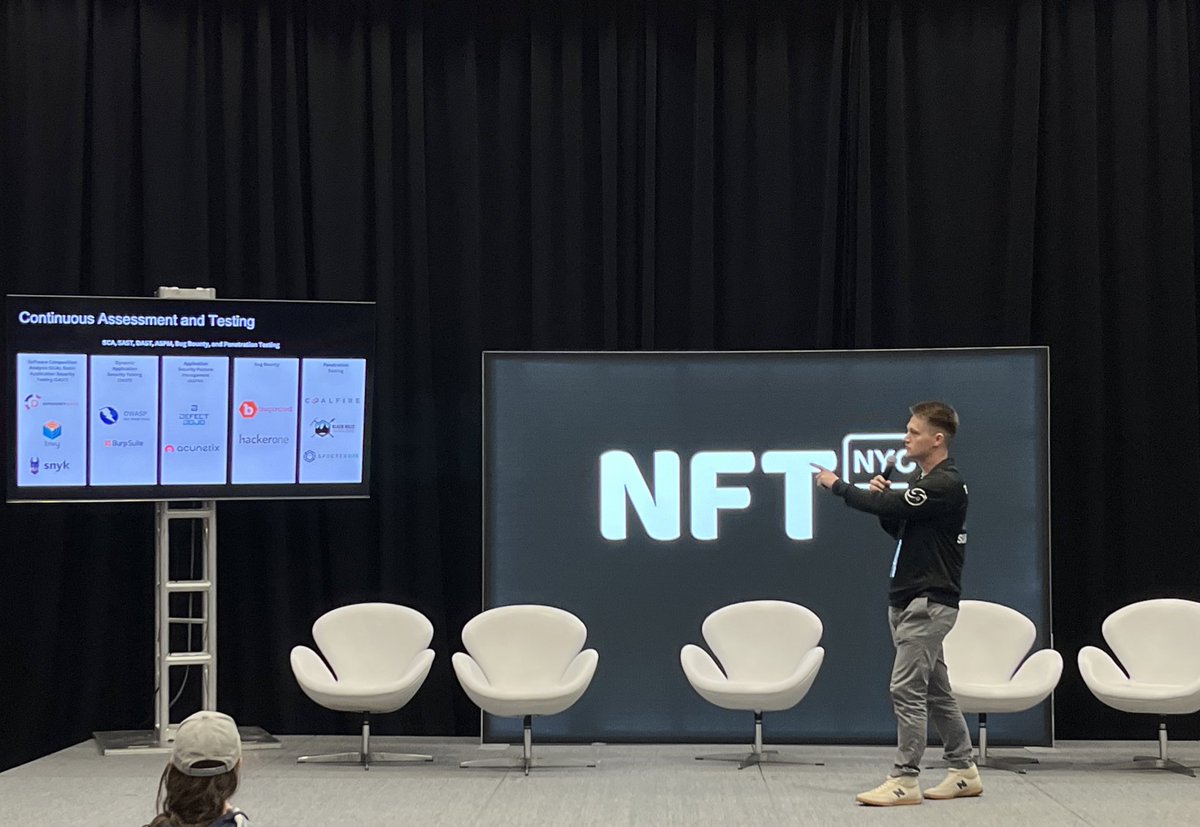Ovation_Network's tweet photo. Photos from Jack and Maanav's speeches and Grant’s panel @NFT_NYC ‼️

Video content from the speeches coming soon 👀 https://t.co/cGPcKJy0mN