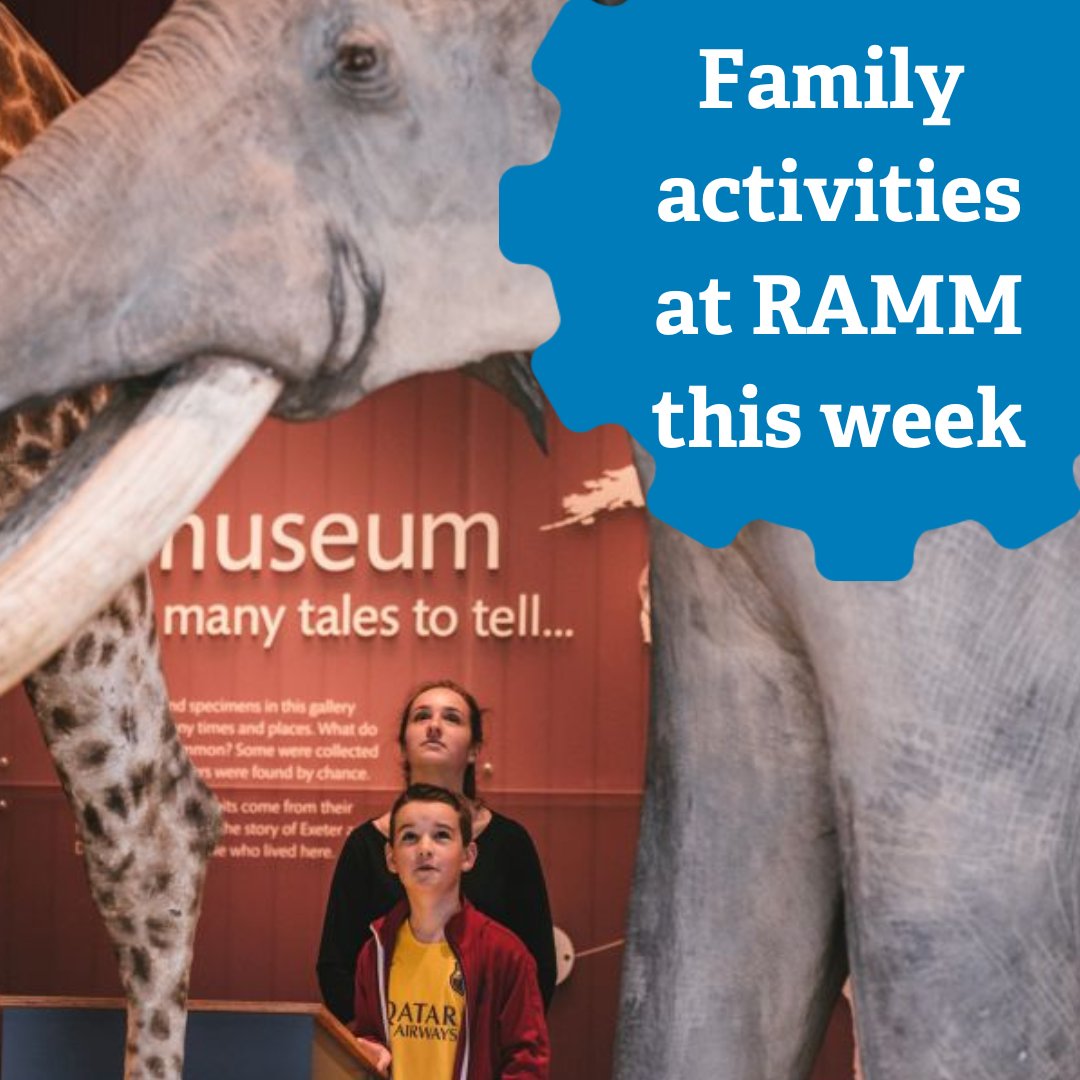 Lots of family activities going on in the museum this week: 🟢 Join us tomorrow for roll printing 🐘 @DoubleElephant are with us on Wed for printed woven collage workshops 💥Pow! Come and create your own comics with us on Thur All drop-in, 10.30am-3.30pm, £3.50 per child #ramm