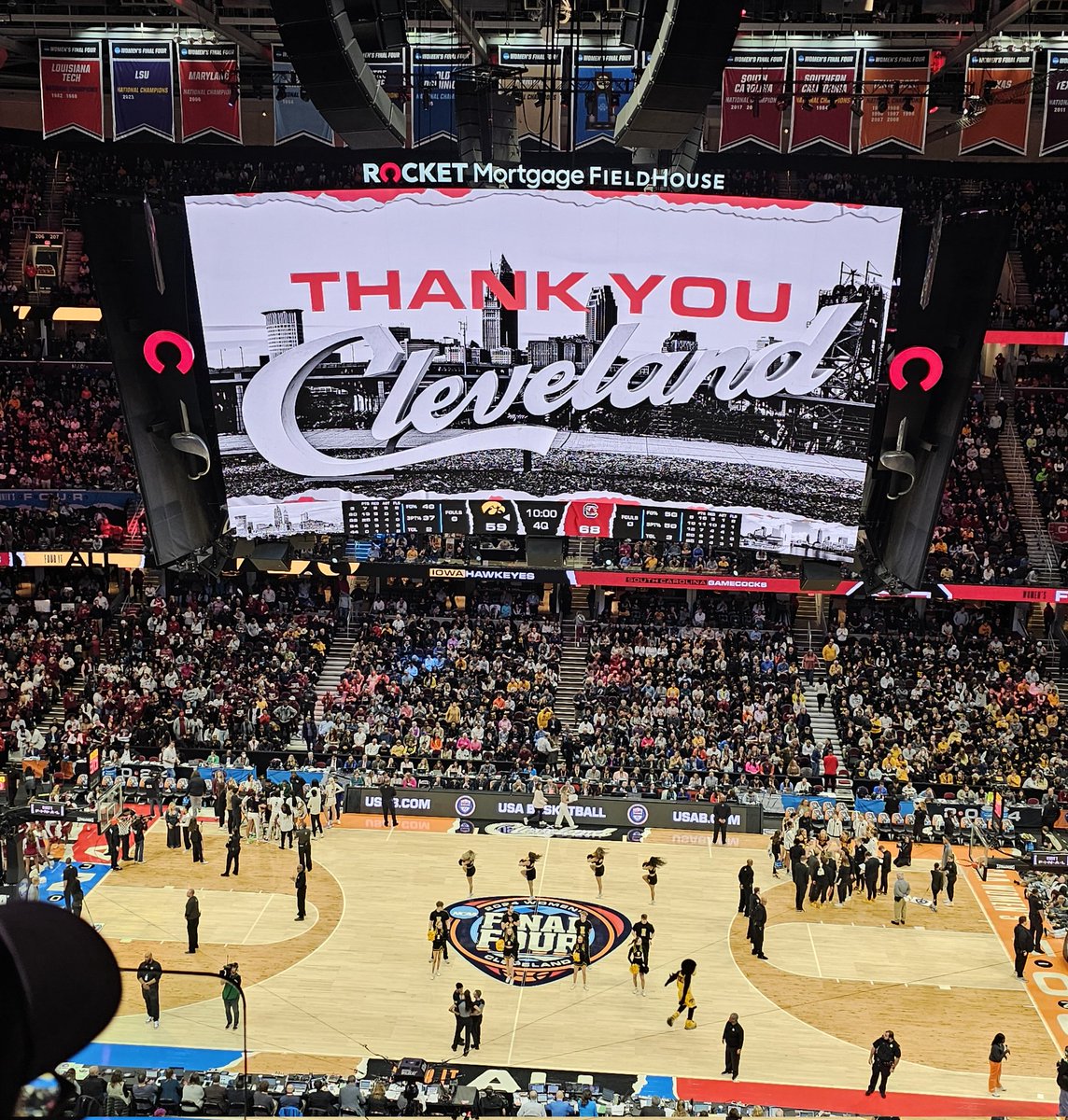 Proud of my city!! We did good for the Final Four!! Good job Cleveland!! #Eclipse2024 #FinalFour2024 #MarchMadness #WrestleManiaXL #EclipseSolar2024