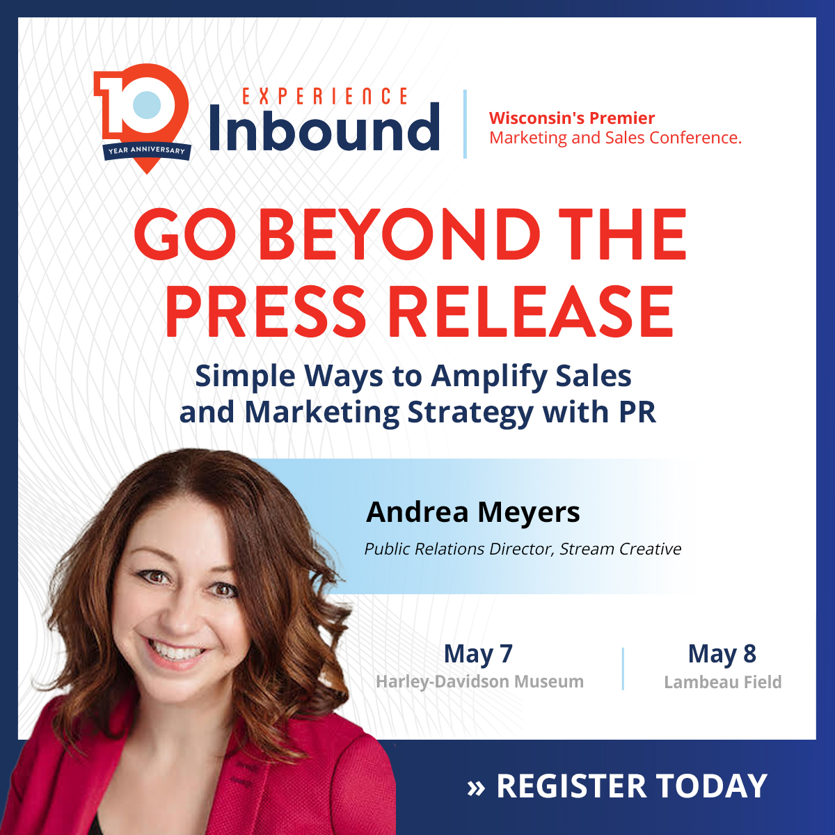 Level up your sales and marketing strategy with data-driven PR! @streamcreative Public Relations Director Andrea Meyers will show you how. hubs.ly/Q02rGTx60 #ExpInbound #MarketingConference #InboundMarketing #SalesConference