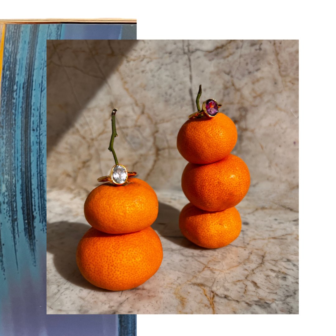 Our gemstone rings are most a-peeling! Be the zest of the party.  #PunIntended 🍊

#birthstonejewelry #aquamarinering #amethystjewelry #jewelrylover #jewelrytrends #statementjewelry #springjewelry #jewelryforwomen #ringgoals #gemstonerings #gemstonejewelry #naturalgemstone