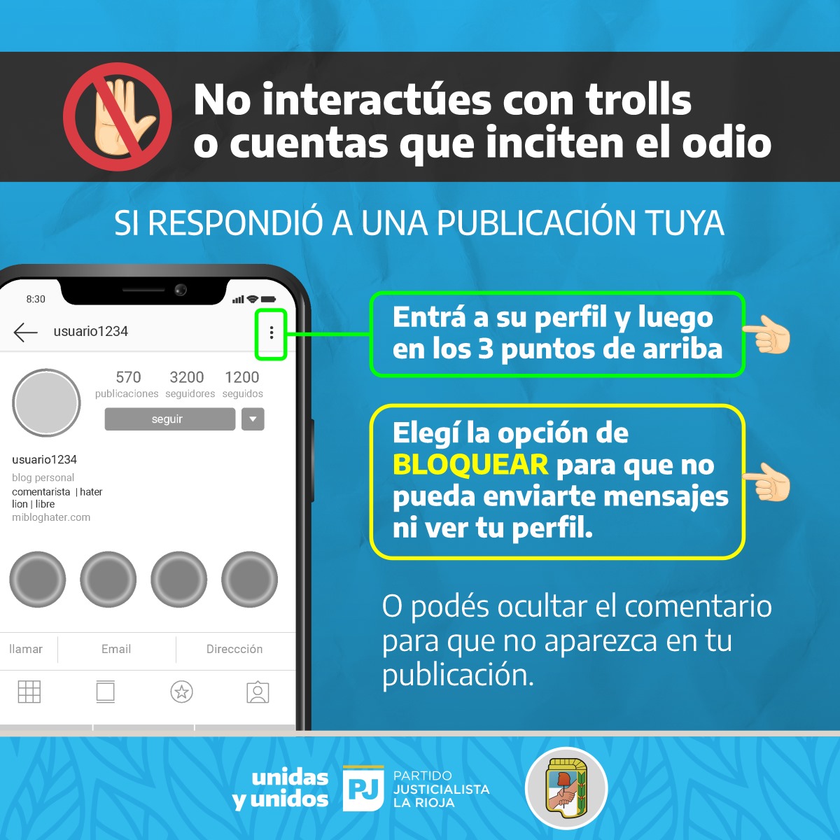 ¡Campaña de bloque masivo de trolls en la red social X! ❌ 

Nos tomemos un momento de día para hacer esta tarea, para que no puedan seguir difundiendo sus mentiras negacionistas 

Es importante BLOQUEAR y sumar nuestro granito de arena.