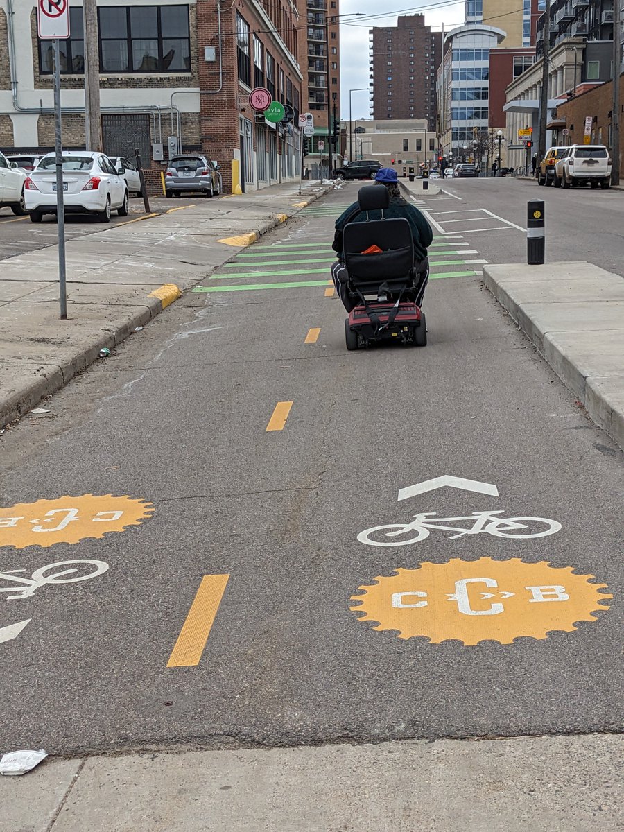 Just another reminder that good bikeways are inclusive, not exclusive, to those with a whole range of mobility needs.