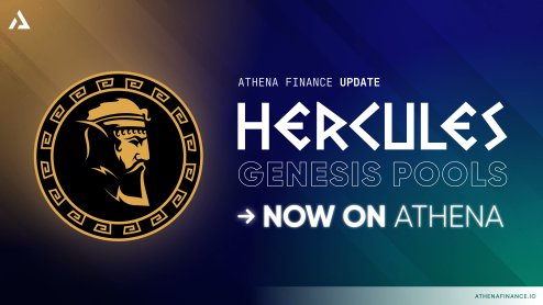 In collaboration with Athena Finance and @TheHerculesDEX , ATH/METIS Pools are now live on Genesis Pools.

$ATH $METIS #defi #genesis #farm #stake #yieldfarming #metisl2