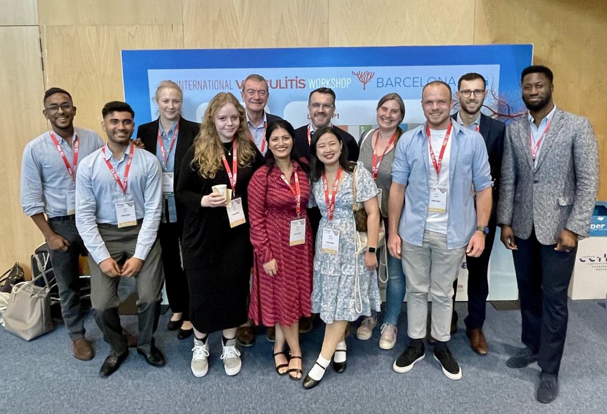Imperial Vasculitis Centre (@icl_vasculitis) on Twitter photo Renal 🫘 Rheum 🦴 Respiratory 🫁 ENT 🤥 & Laboratory 🔬Team from <a href="/ICL_Vasculitis/">Imperial Vasculitis Centre</a> at <a href="/VasculitisBCN24/">Vasculitis Workshop Barcelona #VasculitisBCN2024</a>!
Congratulations to all the fellows giving poster & oral presentations this week! 🎉🎉
<a href="/ImperialImmuno/">Imperial Department of Immunology & Inflammation</a> <a href="/ImperialNHLI/">NHLI</a> <a href="/ImperialNHS/">Imperial NHS 💙</a> <a href="/ImperialPeople/">Imperial People 💙</a> <a href="/stephenmcadoo/">Stephen McAdoo</a> <a href="/TYoungstein/">Taryn Youngstein</a> Renal 🫘 Rheum 🦴 Respiratory 🫁 ENT 🤥 & Laboratory 🔬Team from <a href="/ICL_Vasculitis/">Imperial Vasculitis Centre</a> at <a href="/VasculitisBCN24/">Vasculitis Workshop Barcelona #VasculitisBCN2024</a>!
Congratulations to all the fellows giving poster & oral presentations this week! 🎉🎉
<a href="/ImperialImmuno/">Imperial Department of Immunology & Inflammation</a> <a href="/ImperialNHLI/">NHLI</a> <a href="/ImperialNHS/">Imperial NHS 💙</a> <a href="/ImperialPeople/">Imperial People 💙</a> <a href="/stephenmcadoo/">Stephen McAdoo</a> <a href="/TYoungstein/">Taryn Youngstein</a>