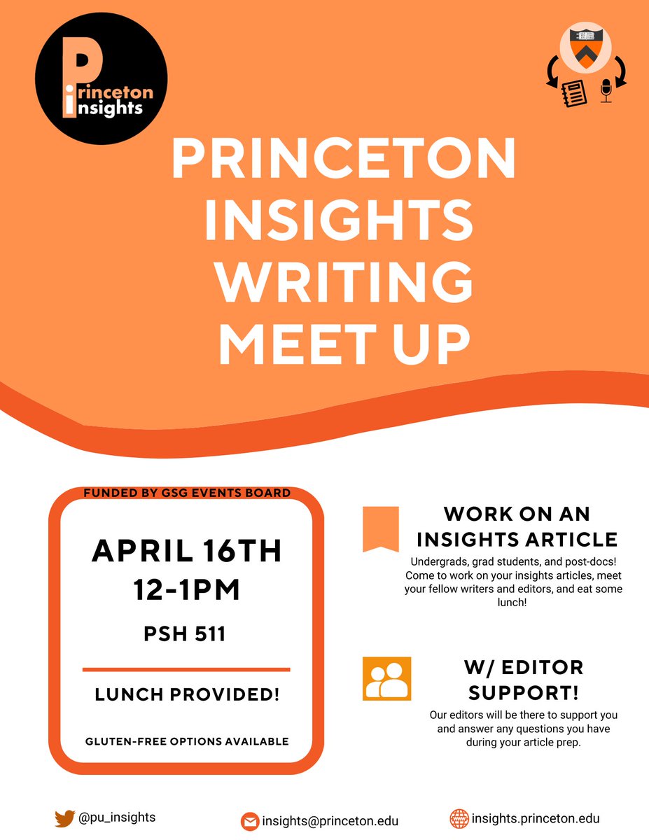 Join us for lunch and to meet other writers/editors passionate about scientific communication! This is reserved time to work on writing your articles with in-person support! Please RSVP! 🍴📝cglink.me/2gi/r1942819