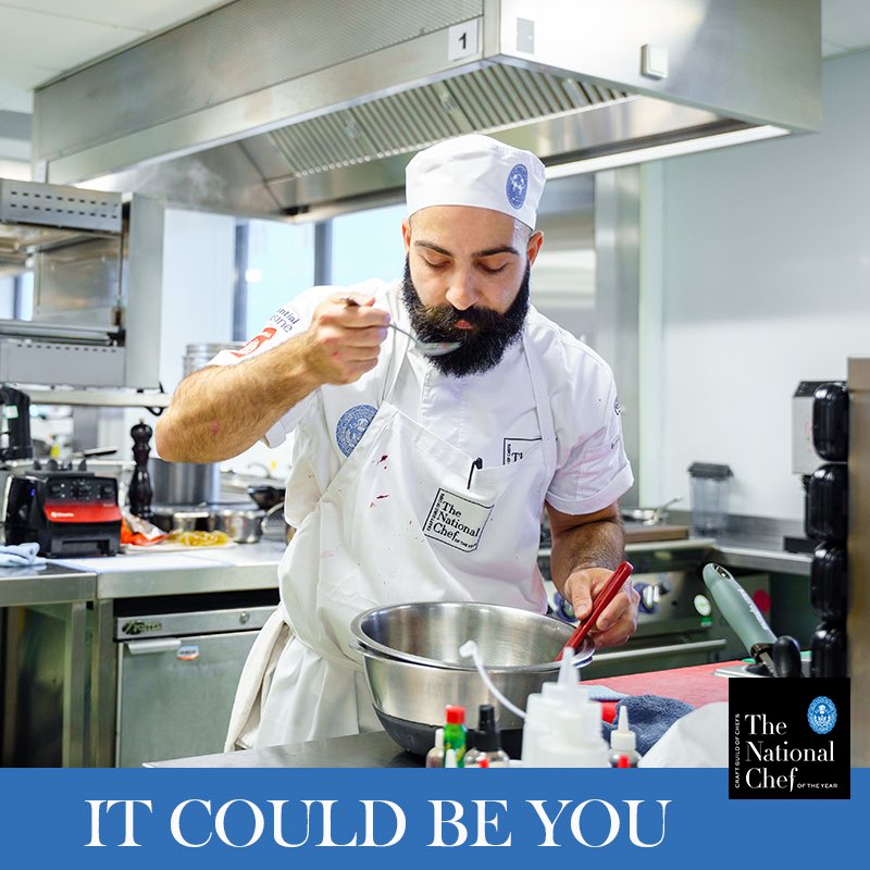 Could you be the next @Craft_Guild National Chef of the Year? You could follow in the footsteps of chefs such as Gordon Ramsay and current title holder, Alex Angelogiannis. More info - lnkd.in/e2htG2WC #NCOTY