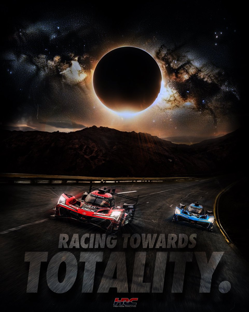 HondaRacing_US's tweet photo. 𝙂𝙚𝙩 𝙮𝙤𝙪𝙧 𝙜𝙡𝙖𝙨𝙨𝙚𝙨 𝙧𝙚𝙖𝙙𝙮, 𝙬𝙚’𝙧𝙚 𝙧𝙖𝙘𝙞𝙣𝙜 𝙩𝙤𝙬𝙖𝙧𝙙𝙨 𝙩𝙤𝙩𝙖𝙡𝙞𝙩𝙮  🌑😎

#Acura // #SolarEclipse2024 // #Eclipse https://t.co/Auy8coo8AO