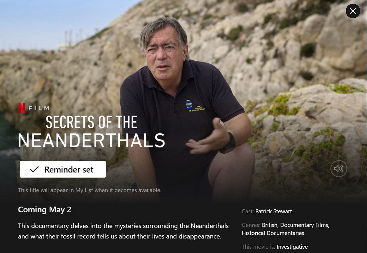 @InfoGibraltar Netflix Secrets of the Neanderthals at Gibraltar - beforeorion.com/netflix-secret…